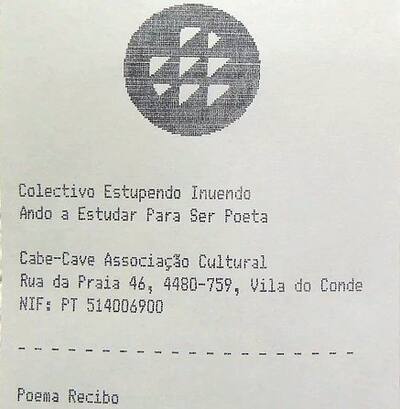 Poema-recibo [auto-retrato]
